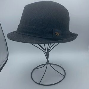 Men’s Epoch 100% wool gray fedora hat sz S/M